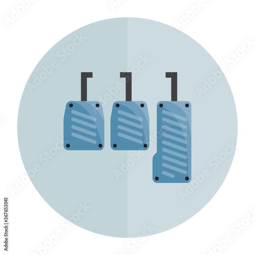 clutch brake and accelerator