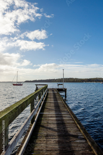 Wallpaper Mural wooden pier on the beach Torontodigital.ca