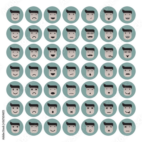 set of emoticons