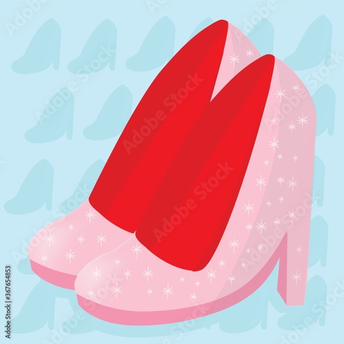 high heeled shoes