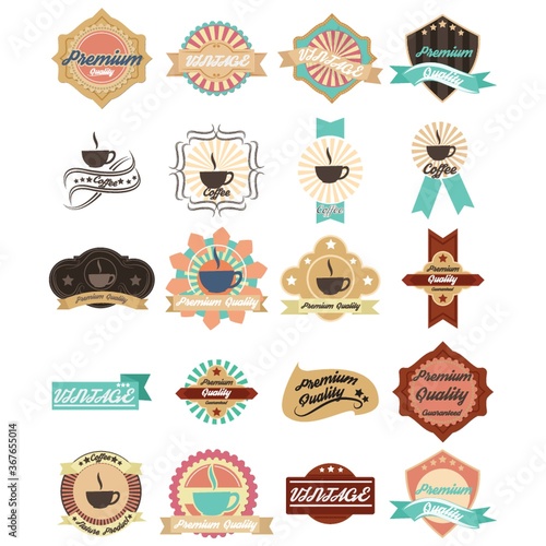 Wallpaper Mural collection of vintage labels Torontodigital.ca