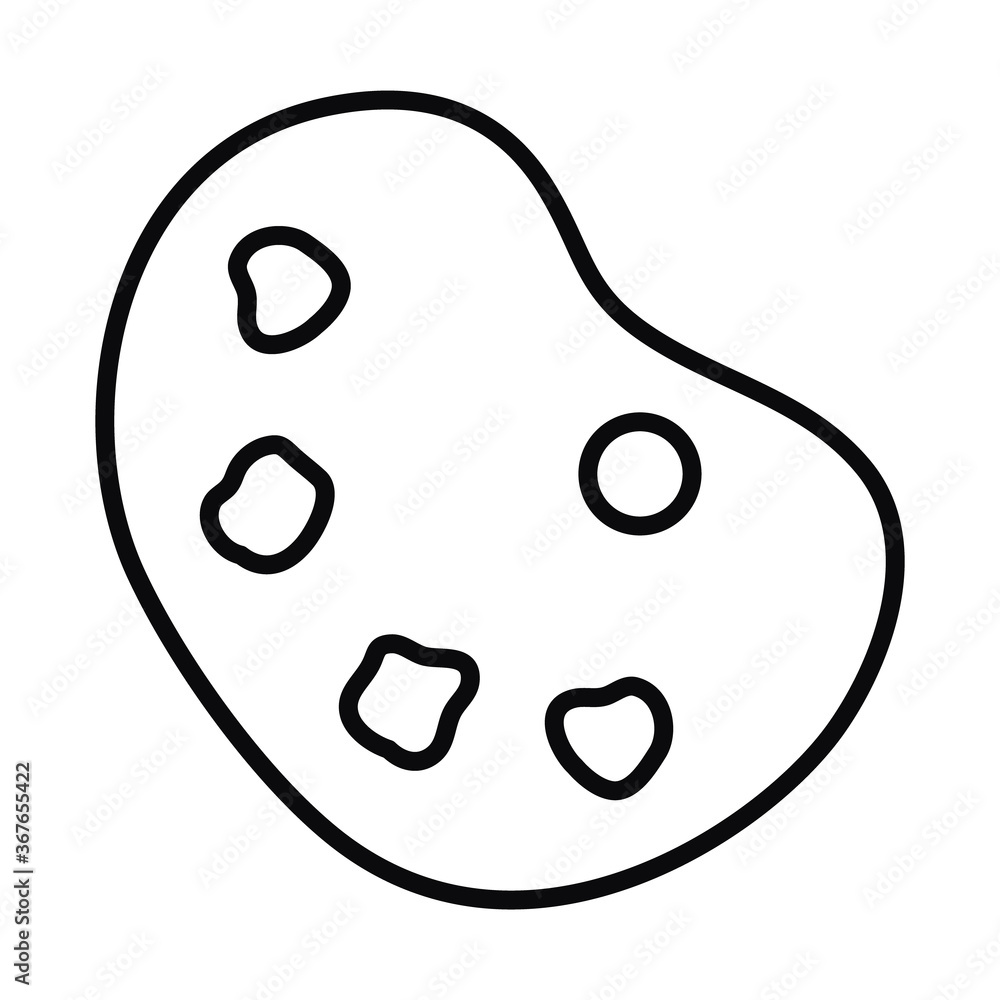 paint palette icon, line style paint palette icon, line style