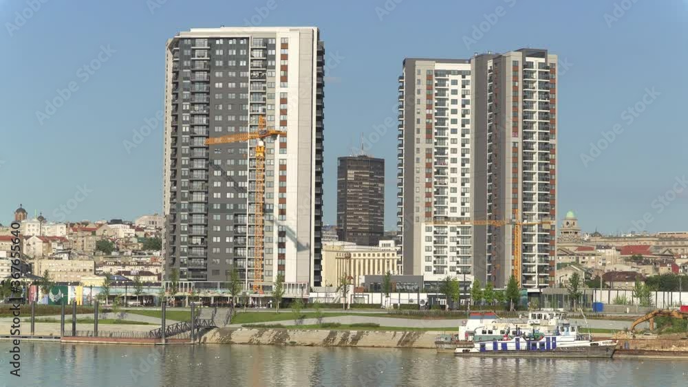 Belgrade waterfront situated on the right bank of river Sava Belgrade waterfront situated on the right bank of river Sava