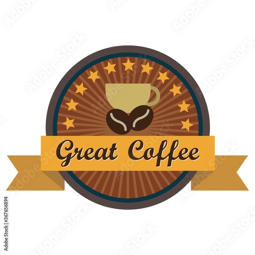 great coffee label