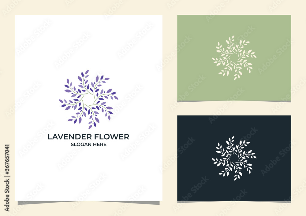 Lavender flower logo design inspiration Lavender flower logo design inspiration