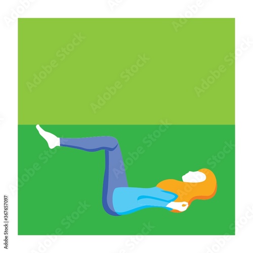 girl practising yoga in restorative pose