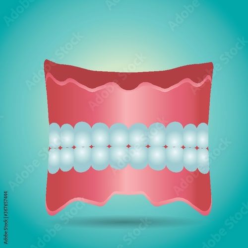 mouth with teeth