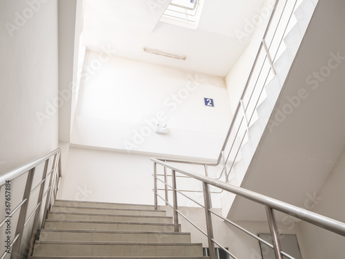 emergency exit , interior Staircase in modern modern building