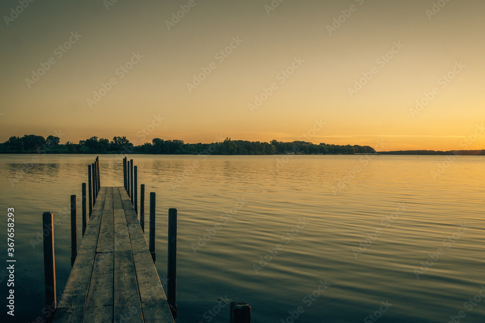 Sunrise on Lake Okoboji in the Summer 2020