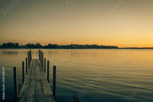 Sunrise on Lake Okoboji in the Summer 2020 photo