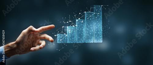 Bild auf Leinwand business concept start from scratch to peak of career success