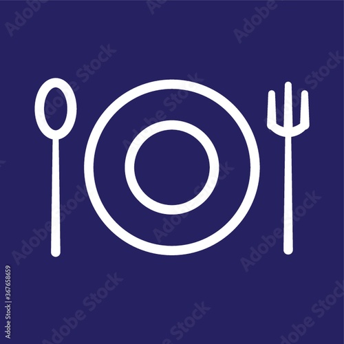 spoon plate and fork