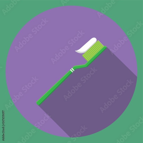 toothpaste on toothbrush