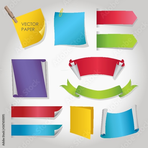 Free Download paper banners - GFXLoad