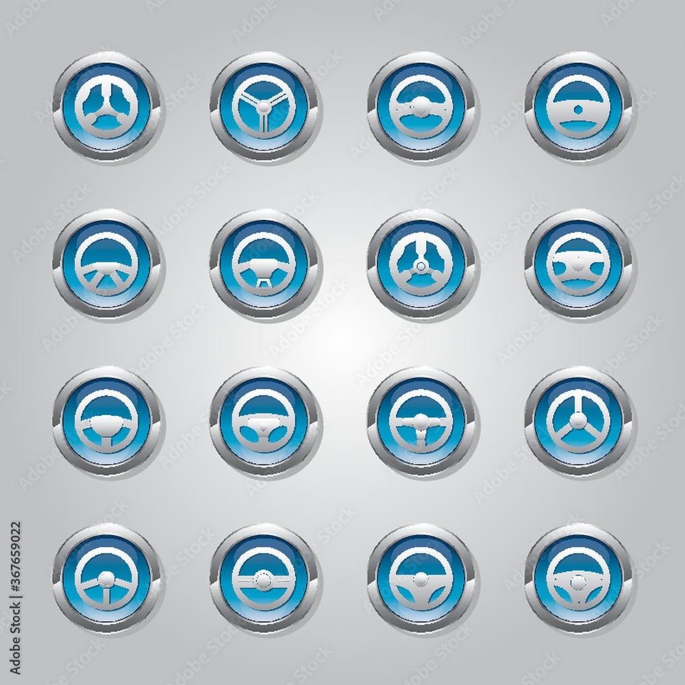 set of motor racing icons set of motor racing icons
