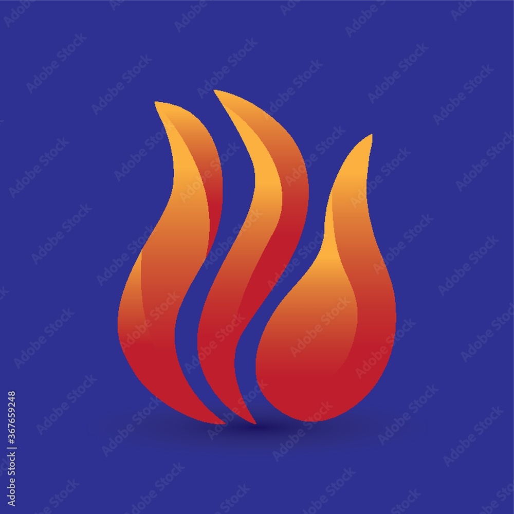 Naklejka premium fire flame