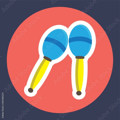 a pair of maracas