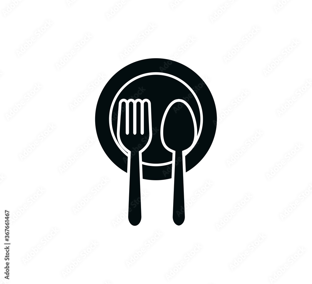 Restaurant icon vector logo design template Restaurant icon vector logo design template
