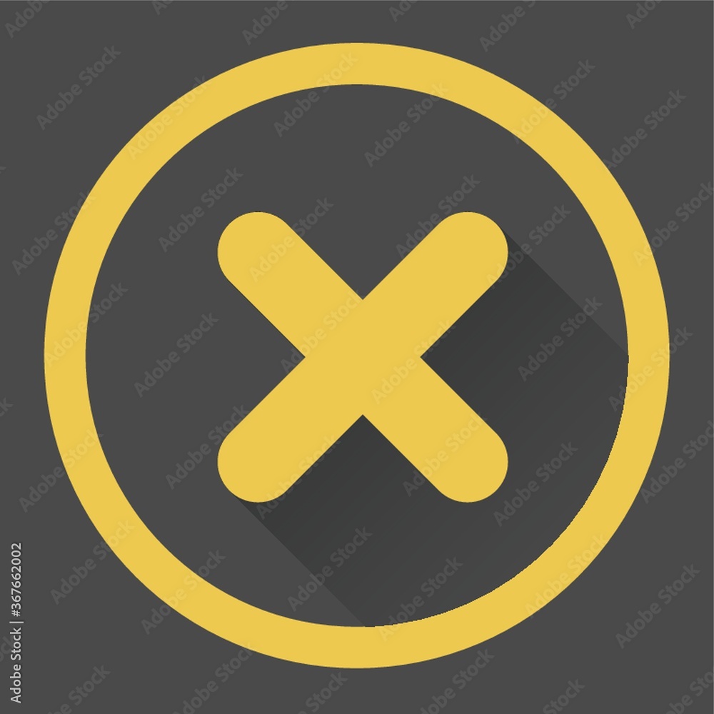 Obraz premium cancel button