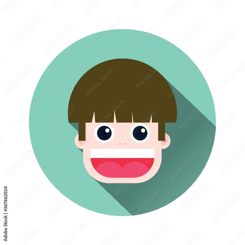 boy with  happy face