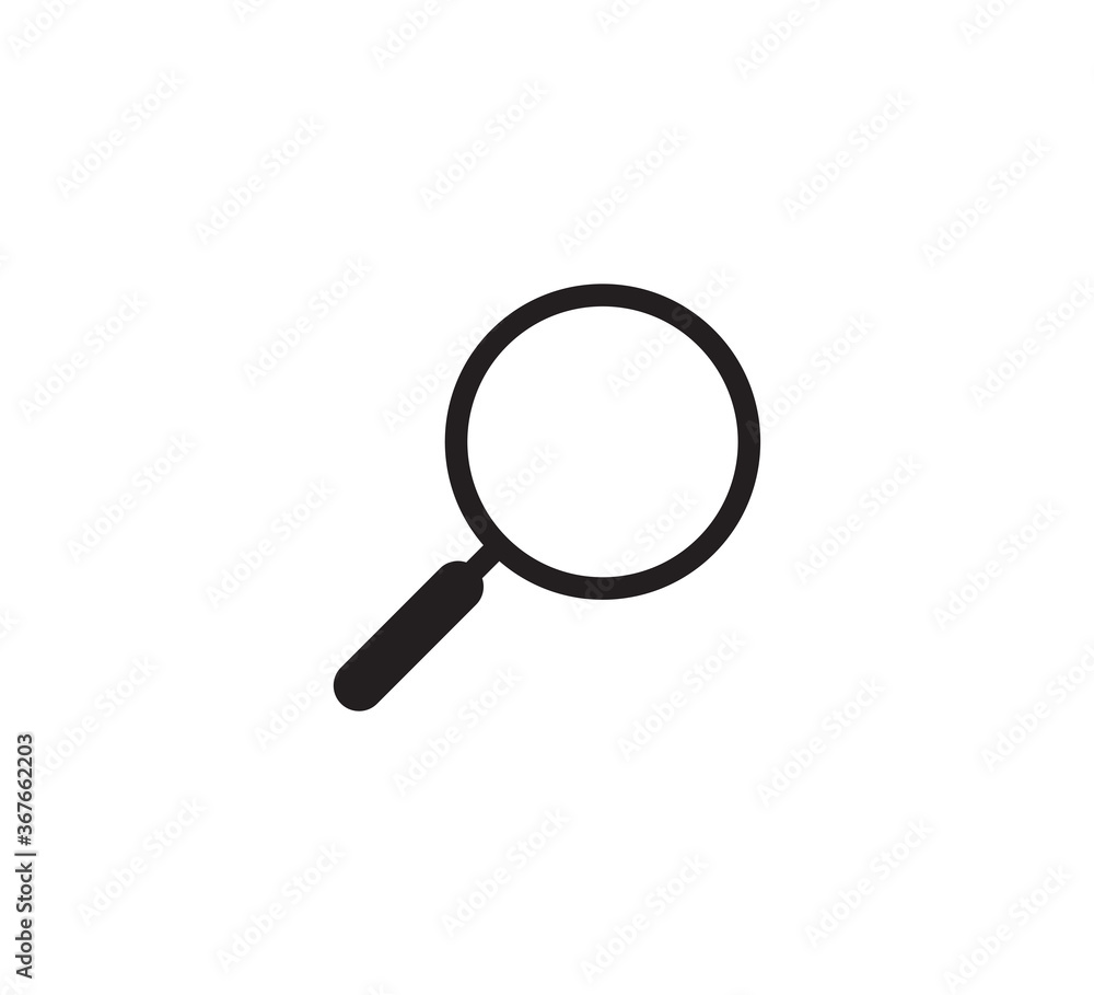 Magnifying icon vector logo design template Magnifying icon vector logo design template