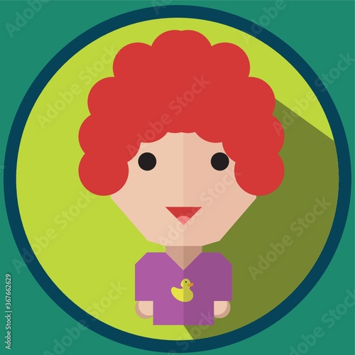 woman with permed hair
