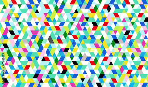 Seamless Colorful Geometric Pattern