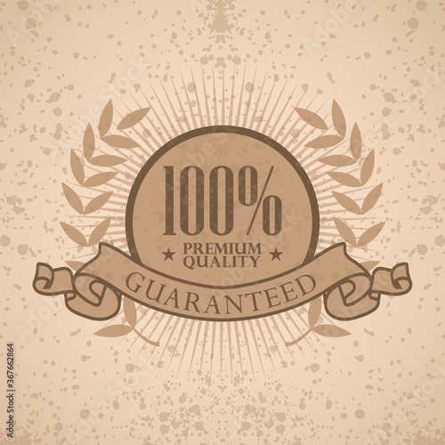 vintage quality label