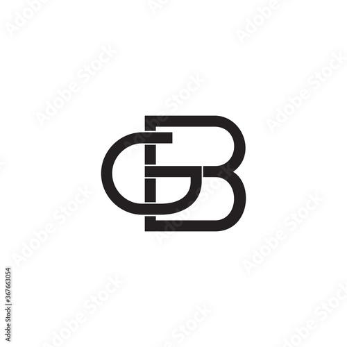 Free Download vector of letter gb geometric line simple design fit for product logo - GFXLoad