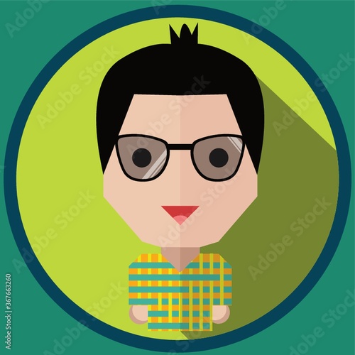 man with glasses
