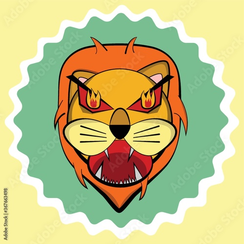 pissed lion