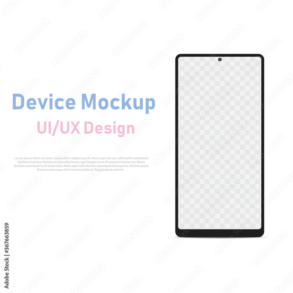 Smartphone template for infographics or presentation UI design interface. Vector. Smartphone template for infographics or presentation UI design interface. Vector.