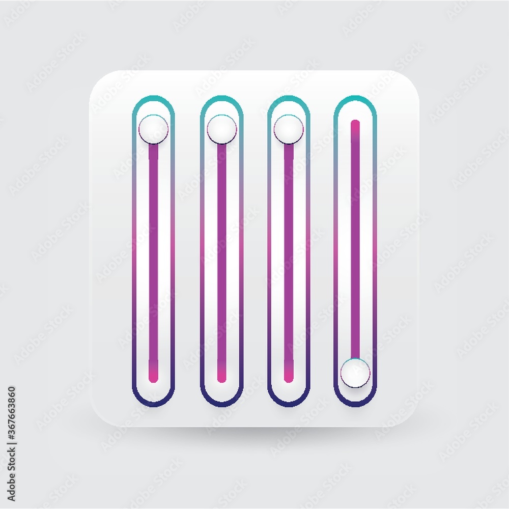 equalizers mixer button