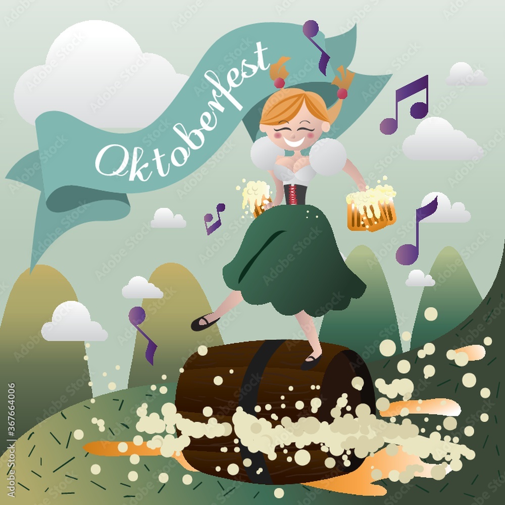 Obraz premium oktoberfest background