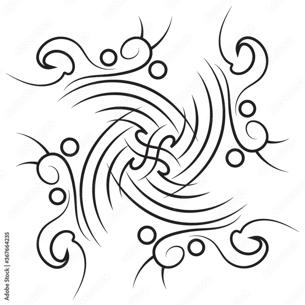 Fototapeta premium symmetrical tattoo design