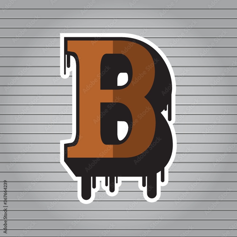 Fototapeta premium alphabet b