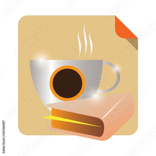 hot coffee and sandwich