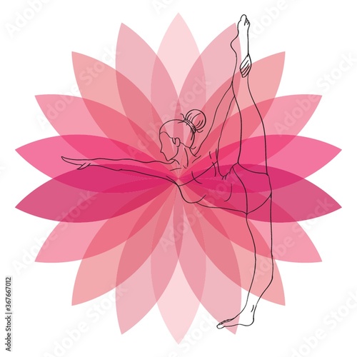 woman practicing yoga in bow pose