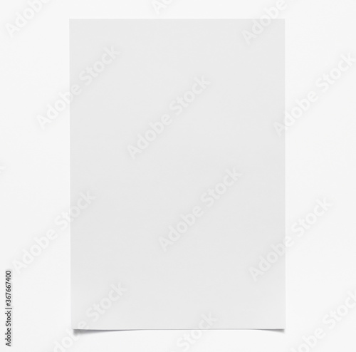 sheet of paper isolated on white
