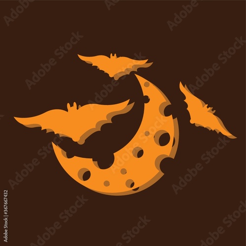 bat and moon