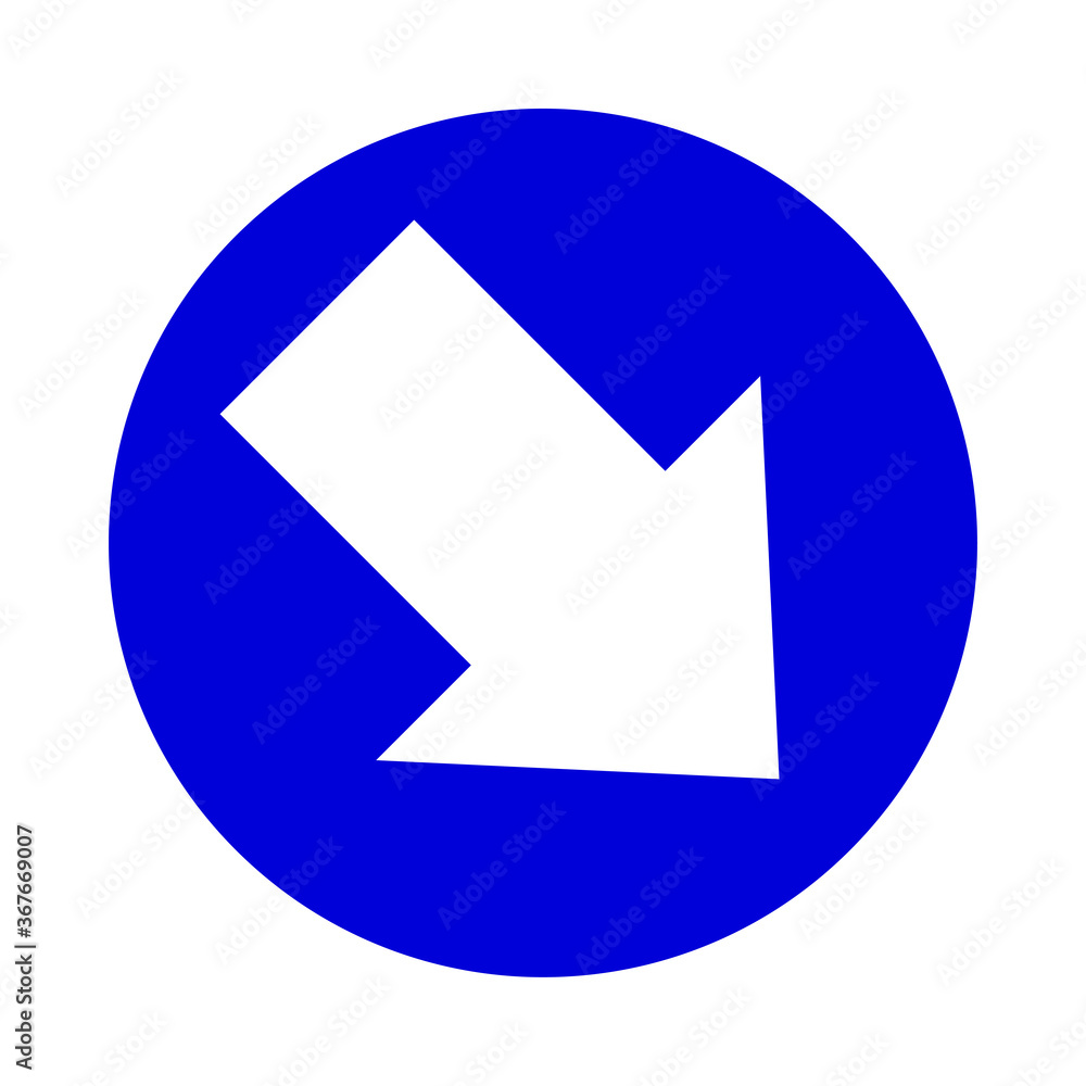arrow pointing right down in circle blue for icon flat isolated on white, circle with arrow for button interface app, arrow sign of next or download upload concept, arrow simple symbol for direction arrow pointing right down in circle blue for icon flat isolated on white, circle with arrow for button interface app, arrow sign of next or download upload concept, arrow simple symbol for direction