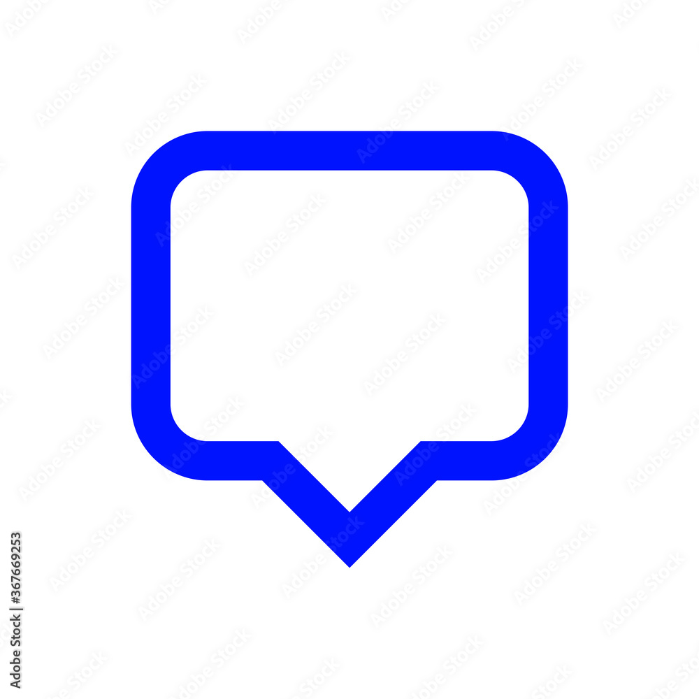 blue speech bubble sign isolated on white, bubble speak icon trendy flat design, simple square dialog message for icon, speech bubble square blue for button, text box for comment symbol blue speech bubble sign isolated on white, bubble speak icon trendy flat design, simple square dialog message for icon, speech bubble square blue for button, text box for comment symbol