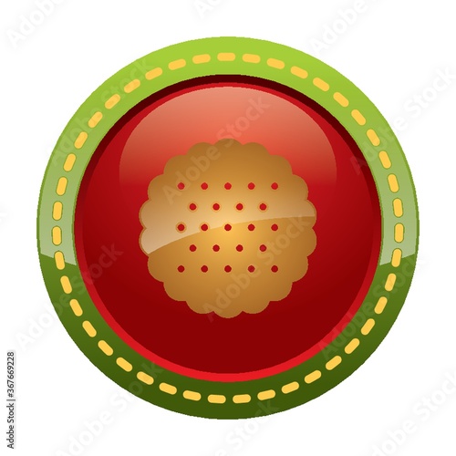 shortbread cookie button