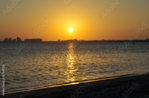sunset at the beach