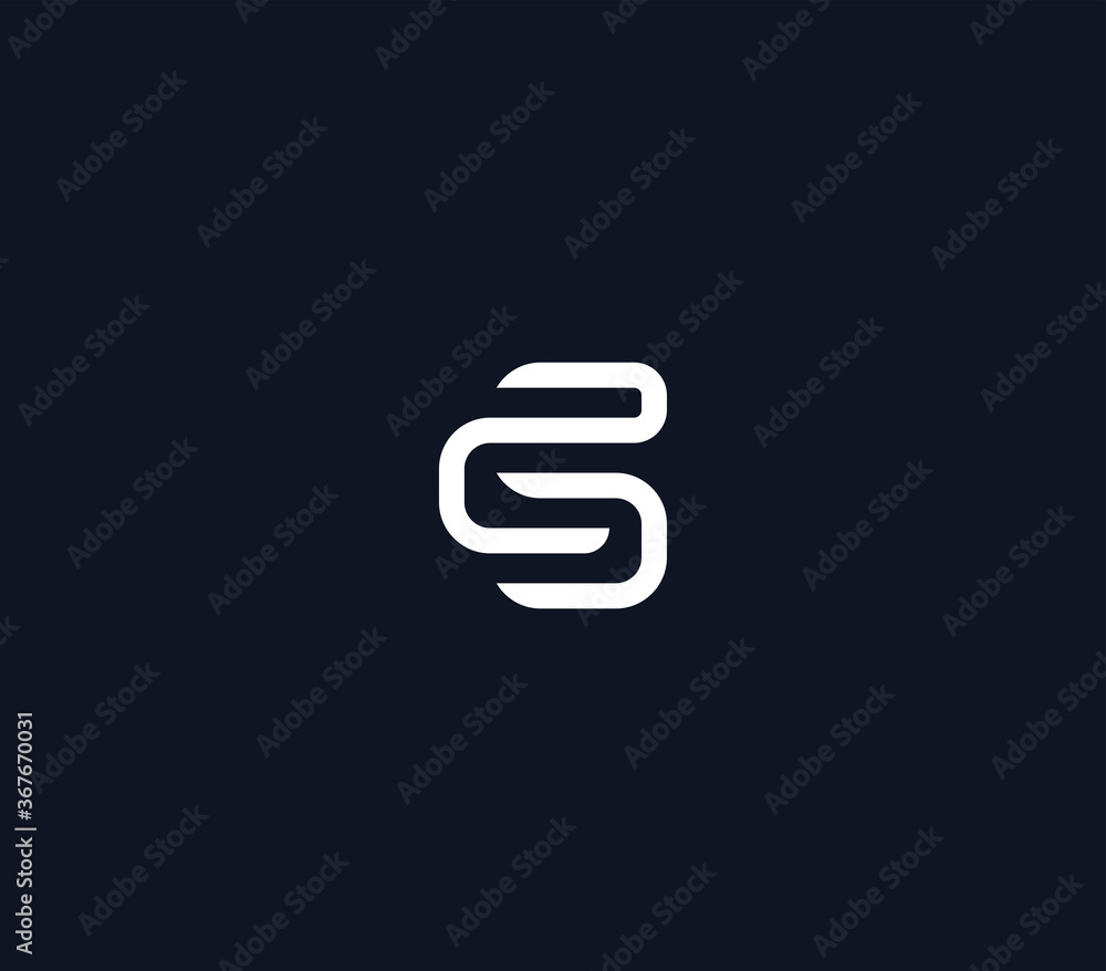 letter CS geometric logo design template letter CS geometric logo design template