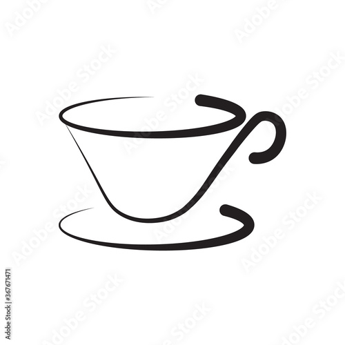 Coffe cup  icon vector