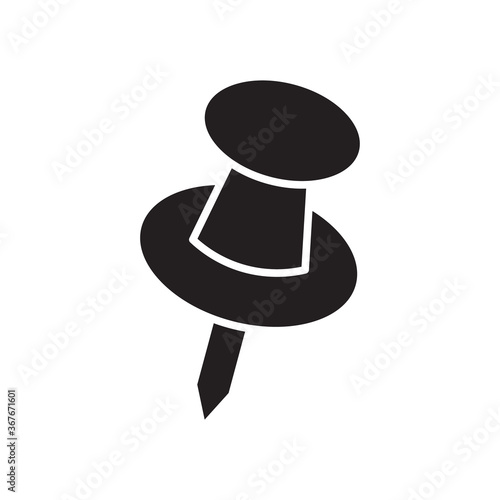 Push pin icon vector