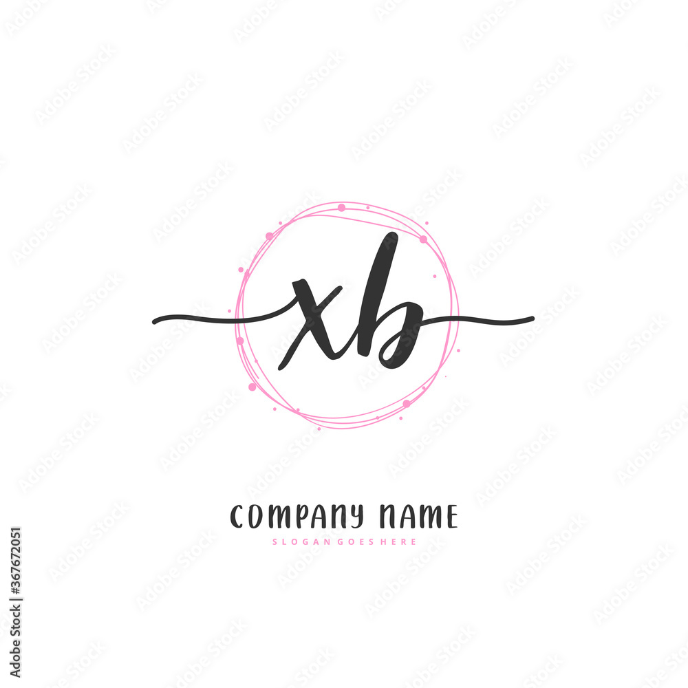X B XB Initial handwriting and signature logo design with circle. Beautiful design handwritten logo for fashion, team, wedding, luxury logo. X B XB Initial handwriting and signature logo design with circle. Beautiful design handwritten logo for fashion, team, wedding, luxury logo.