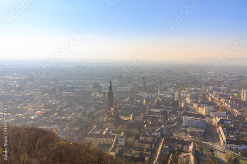 City Freibug im Breisgau, aerial view