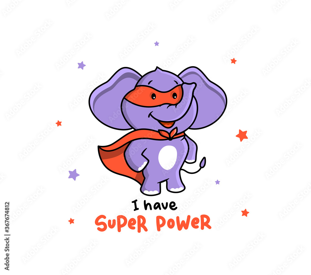 The beautiful card of an elephant Super Hero. The beautiful card of an elephant Super Hero.